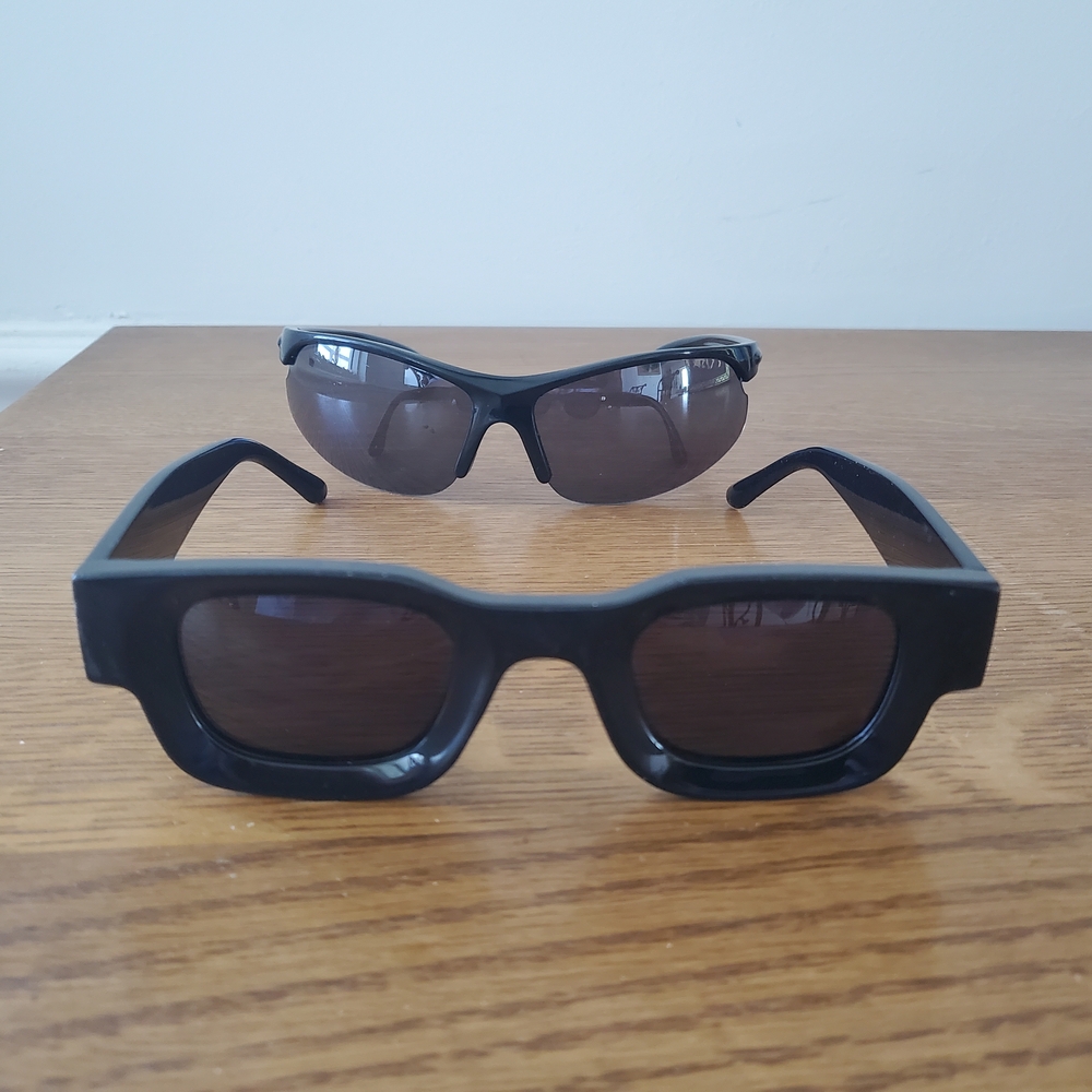 Two Stylish Black Sunglasses
